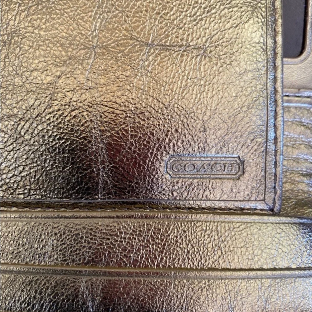 Coach Beige and Gold Wallet - Picture 9 of 10